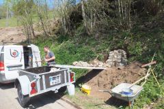 Renovation Haldenhofkreuz an der Landstraße zum Kandel