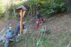 Renovation Haldenhofkreuz an der Landstraße zum Kandel