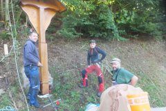 Renovation Haldenhofkreuz an der Landstraße zum Kandel