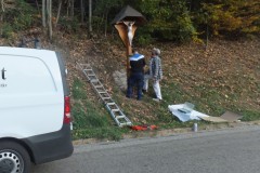 Renovation Haldenhofkreuz an der Landstraße zum Kandel