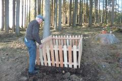 Das Wegkreuz an der Tausendmeter Bank