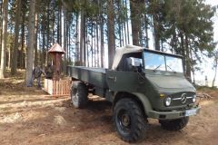 Das Wegkreuz an der Tausendmeter Bank