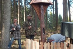 Das neue Wegkreuz an der Tausendmeter Bank macht Durst.