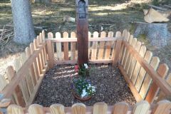 Das Wegkreuz an der Tausendmeter Bank